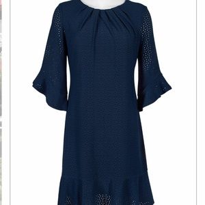 London Times eyelet dress